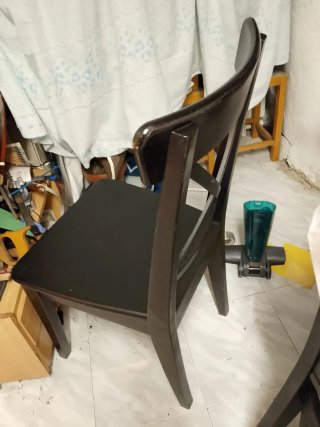 Sillas de comedor negras (6 unidades)