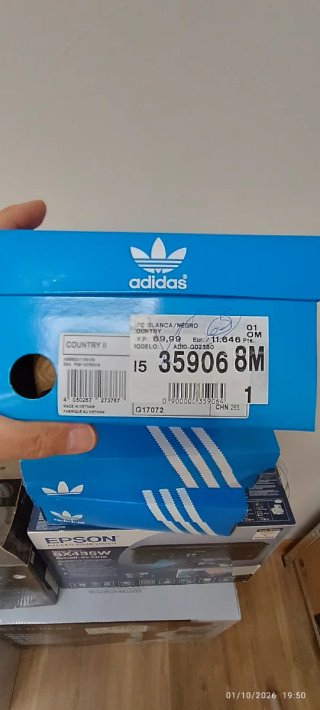 Zapatillas Adidas Blancas y Negras