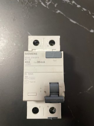 Diferencial Siemens 5SV5 314-0FB 40A 30mA
