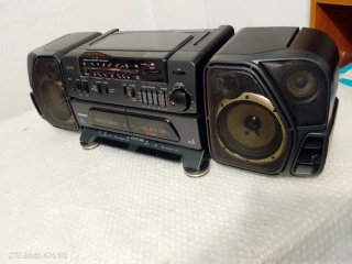 Radio Sanyo M-903SR Boombox doble Cassette.