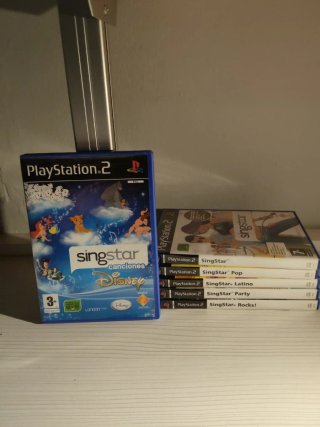 Lote Juegos SingStar PS2 + Micrófono