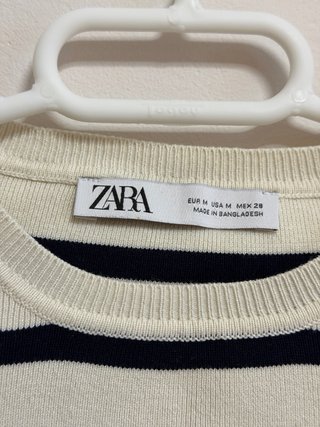 Top de rayas Zara Talla M