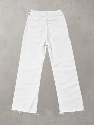 Zara White High Waist Wide Leg Jeans – EUR 34