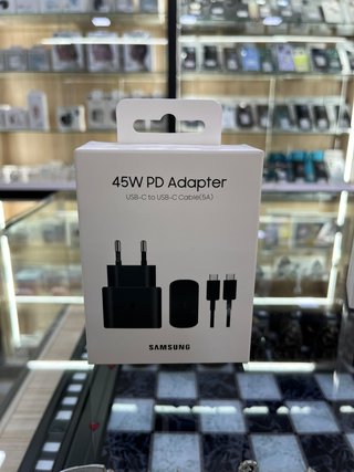 CARGADOR COMPLETO 45W SAMSUNG  NEGRO