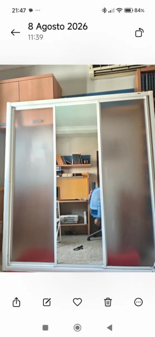 Mampara de bañera corredera