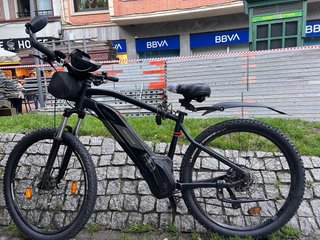 Bicicleta Eléctrica Rockrider Negra