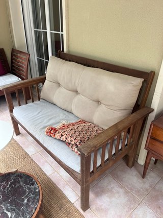 Divano a 2 posti in legno