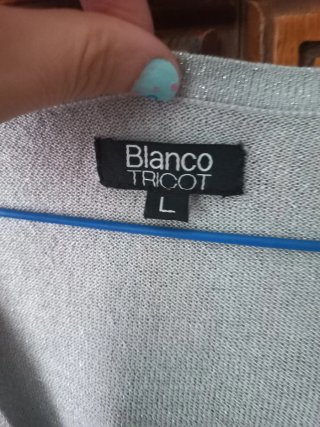 Chaqueta fina plateada Blanco