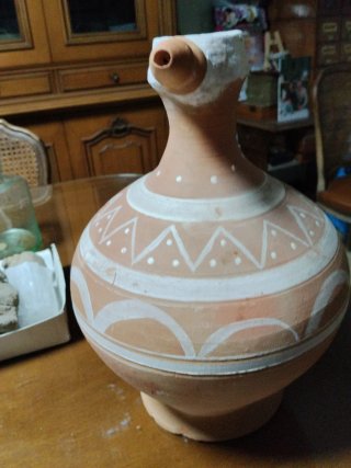 Cántaro Artesanal de Barro
