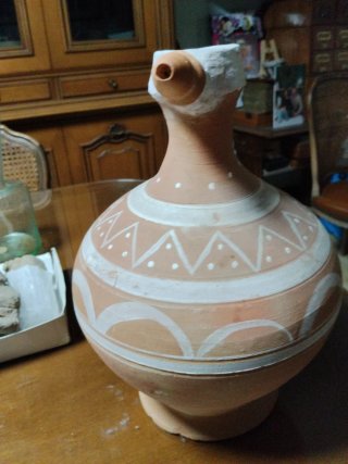 Cántaro Artesanal de Barro