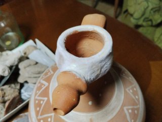 Cántaro Artesanal de Barro