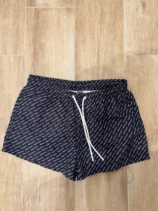 Bañador Urban Classics Negro Estampado