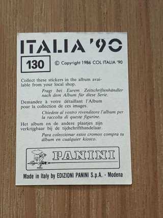 Cromo  - Italia 90 SIN PEGAR 1 unidad