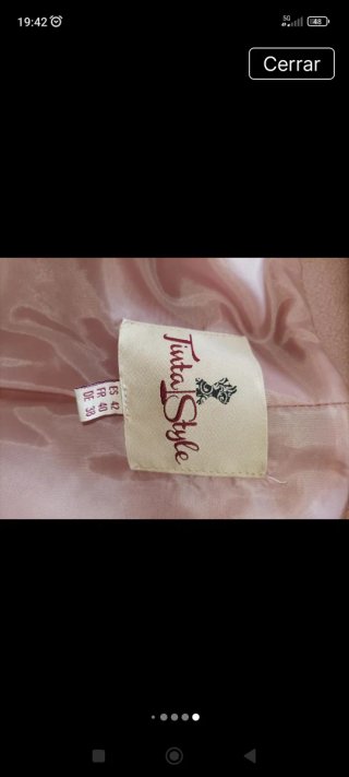 Abrigo lana rizada rosa palo