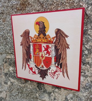 Cuadro Antiguo Escudo Español
