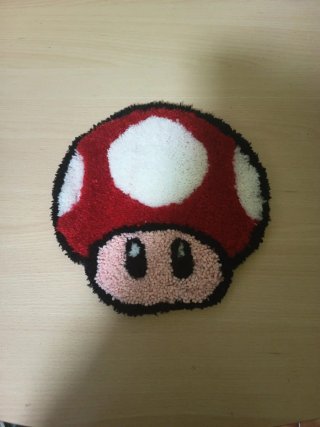 Tappeto Seta Mario Bros Tufting