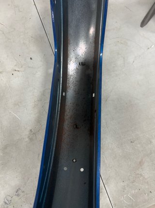 Guardabarros Trasero Mobilette Azul Metálico