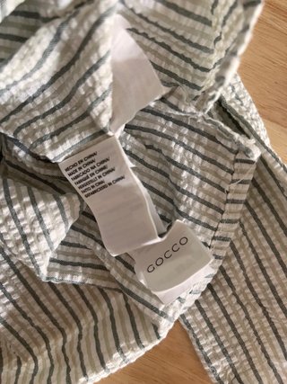 Camisa Gocco Lino Rayas Cuello Mao 18-24m
