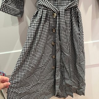 Vestido cuadros vichy Mango