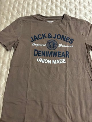 Camiseta Jack & Jones Marrón Talla S