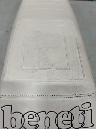 Asiento Moto Blanco Polipiel Beneti Stilo