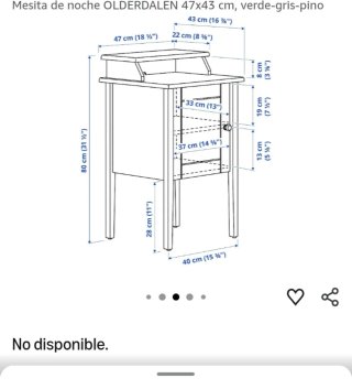 Mesita de noche Olderladen