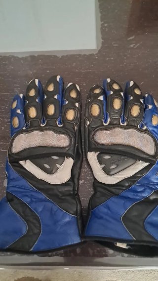 Guantes de cuero para moto