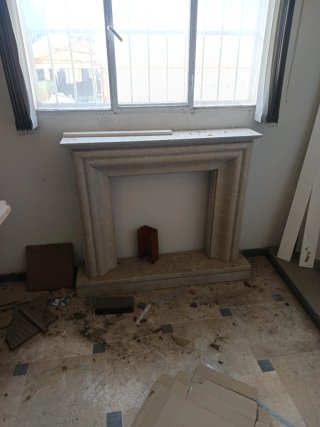 Frontal chimenea marmol