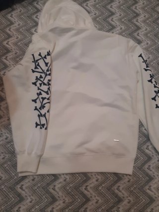 Sudadera Amiri Blanca con Diseño Huesos