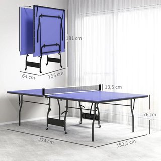 Mesa Ping Pong 274cm Ruedas Red 2 Palas Interior