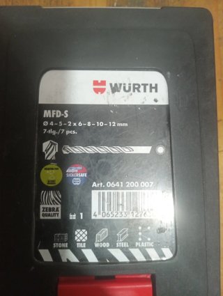 Brocas Wurth MFD-S 7 piezas