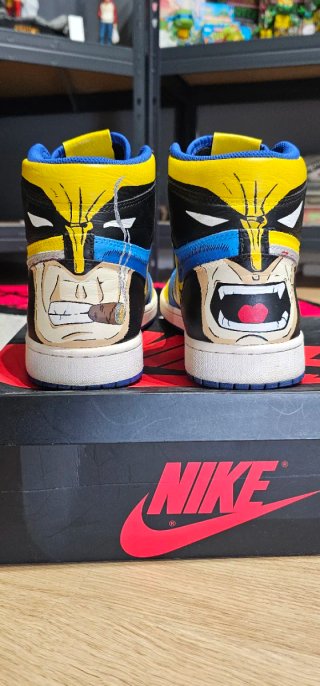 Jordan 1 custom "wolverine" talla 44