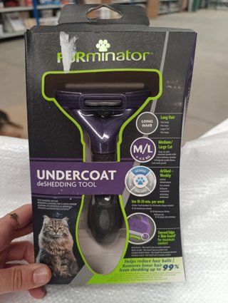 Peine FURminator gato M/L pelo largo - nuevo