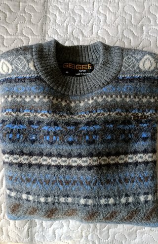 Jersey Geiger Azul (Pura lana)