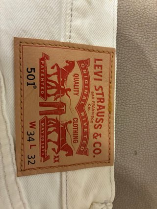 Levi’s 501 Jeans Blancos W34 L32