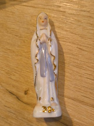 Virgen de Lourdes Porcelana Evrard Bélgica