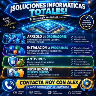 REPARACIÓN ORDENADORES | PC • PORTÁTIL • VIRUS •
