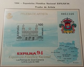 Prueba de Artista EXFILNA 94 Las Palmas