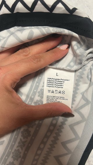 Blusa mujer blanco y negro