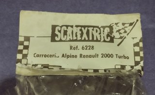 Carrocería Scalextric Renault Alpine 2000 Turbo
