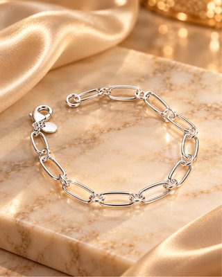Pulsera de Plata de Eslabones