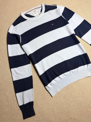 Jersey Tommy Hilfiger Rayas Marino Azul