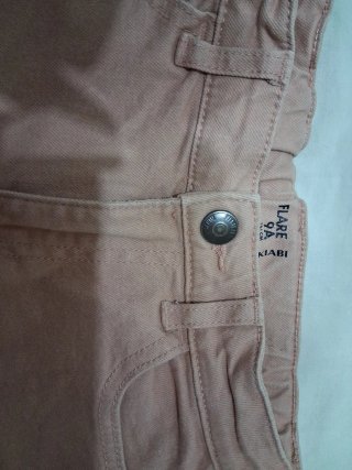 Pantalón campana niña rosa 9 años