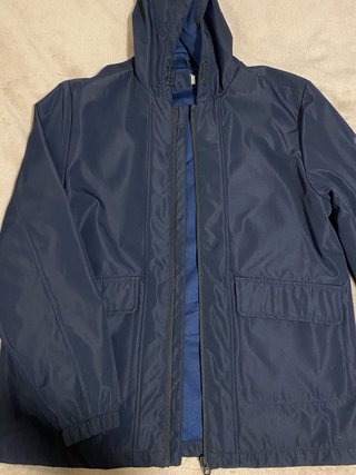 Chaqueta Cortavientos Impermeable Azul (11 años)