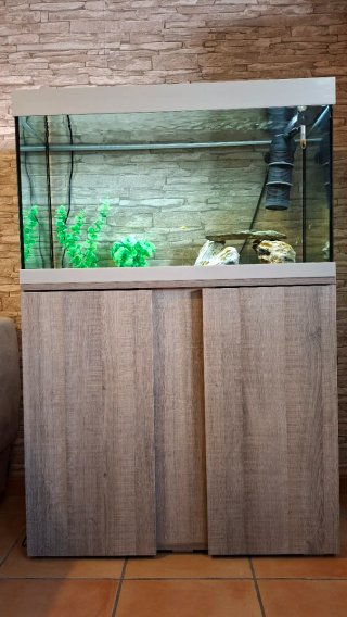 Acuario completo con mueble EHEIM VIVALINE LED 126
