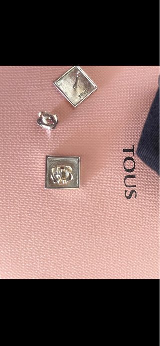 Pendientes Tous Plata Cuadro motivos