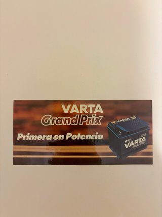 Pegatina Varta Grand Prix