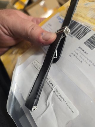 Correa de piel auténtica negra para Cartier