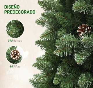 Árbol de Navidad Artificial 150 cm con 395 Ramas
