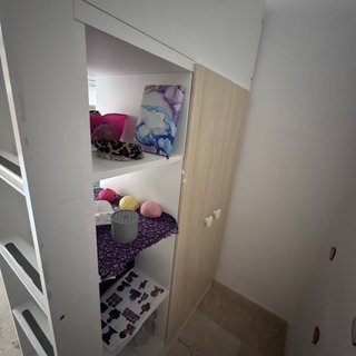 Cama Alta Juvenil con Escritorio y Armario